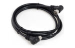 CABLE ANTENA CONECTORES ACODADOS 1,5M NEGRO