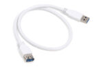 CABLE USB A/ USB A MACHO/HEMBRA 0,5M BLANCO