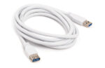 CABLE USB A/ USB A MACHO/HEMBRA 2M BLANCO