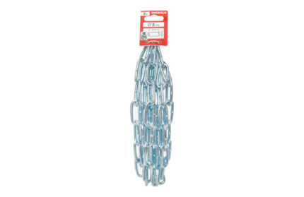CADENA ESLABON LARGO ACERO CINCADO DIN5685-1