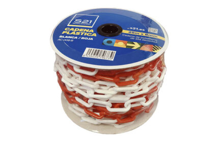 CADENA PLASTICA BLANCA/ROJA