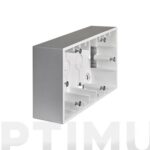 CAJA DOBLE DE SUPERFICIE PARA MECANISMO - ALUMINIO