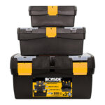 CAJA HERRAMIENTAS (JUEGO DE TRES) - DE 290 MM (4 L), 400 MM (10 L) Y 500 MM (23 L)