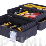 CAJA HERRAMIENTAS ABS NEGRO 1 BANDEJA - 236 X 310 X 457 MM IMPERMEABLE FATMAX