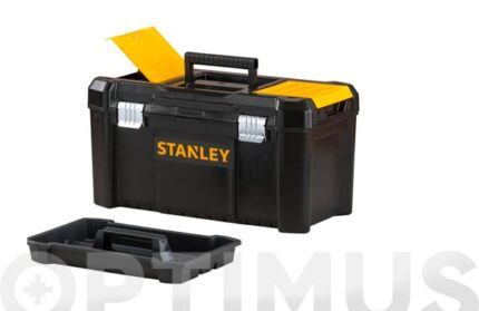 CAJA HERRAMIENTAS ABS NEGRO 1 BANDEJA ESSENTIAL