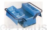 CAJA HERRAMIENTAS METAL AZUL 2 COMPARTIMIENTOS