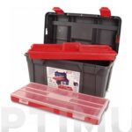 CAJA HERRAMIENTAS POLIPROPILENO N 34 GRIS - 580 X 285 X 290 MM 1 BANDEJA 1 ESTUCHE