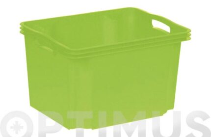 CAJA SIN TAPA MULTIBOX MEDIANA VERDE - 13,5 L
