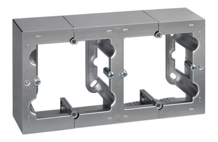 CAJA SUPERFICIE 2 ELEMENTOS ALUMINIO - SERIE 10