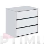 CAJONERA INTERIOR BLANCA 3 CAJONES - 60 X 57 X 44 CM