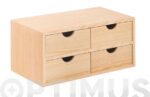 CAJONERA PINO MULTI  BLOCK 2X2 - 40 X18,5 X 20 CM