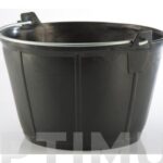 CALDERETA ALBAÑIL PLASTICO NEGRO - 11 L