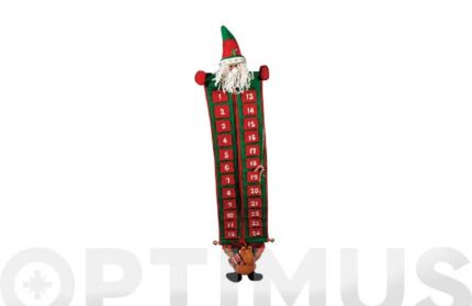 CALENDARIO ADVIENTO PAPA NOEL/RENO - 105 CM