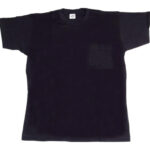 CAMISETA ALGODON 140 GR CON BOLSILLO AZUL