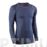 CAMISETA Y PANTALON TERMICO POLIESTER AZUL - TALLA XXL