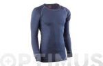 CAMISETA Y PANTALON TERMICO POLIESTER AZUL - TALLA XXL