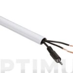 CANALETA SEMICIRCULAR 2 METROS - 16 X 8 BLANCO