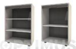 ARMARIO MODULO PERSIANA 2 ESTANTES GRIS - 91 X 62,5 X 35 CM - Imagen 2