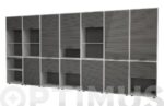 ARMARIO MODULO PERSIANA 3 ESTANTES GRIS - 126 X 62,5 X 35 CM - Imagen 5
