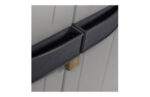 ARMARIO RESINA 4 ESTANTES ESCOBERO - 65 X 37 X 165 CM NEGRO GRIS - Imagen 3