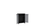 ARMARIO RESINA MEDIO 2 PUERTAS NEGRO GRIS - TWIST BLACK 91,5 X 68 X 39 CM - Imagen 2