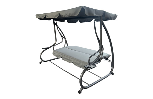 126_68e3b3d121f7b BALANCIN CAMA RELAX 3 PLAZAS - GRIS ANTRACITA - Imagen 2