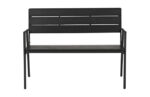 BANCO JARDIN METALICO POLYWOOD NEGRO - Imagen 6
