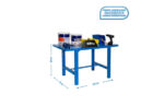 BANCO TRABAJO METALICO BT6 AZUL - 73 X 120 X 83 CM - Imagen 2