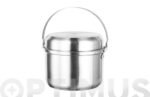 BATERIA INOX APILABLE 5P+ 2TAPAS - CON BOLSA TRANSPORTE - Imagen 2