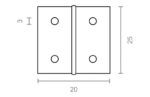 BISAGRA PARA MADERA 5005 - Imagen 2