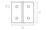 BISAGRA PARA MADERA 5005 - Imagen 4