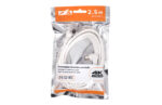 CABLE ANTENA CONECTORES ACODADOS 2,5M BLANCO - Imagen 3