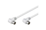 CABLE ANTENA CONECTORES ACODADOS 5M BLANCO - Imagen 2