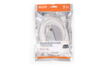 CABLE ANTENA CONECTORES ACODADOS 5M BLANCO - Imagen 3