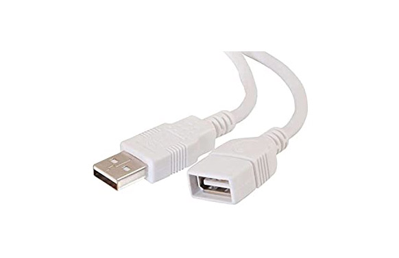 126_68e52a01b4b7d CABLE USB A/ USB A MACHO/HEMBRA 0,5M BLANCO - Imagen 2
