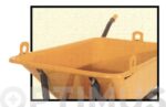 CARRETILLA METALICA AMARILLA HONDA CON GANCHOS * - C1 550-90 L RUEDA NEUMATICA
