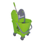 CARRO 1 CUBO CON PRENSA VERDE - 25 L