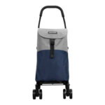 CARRO COMPRA 4 RUEDAS GIR. GO FOUR - NEGRO/AZUL