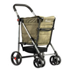 CARRO COMPRA 4 RUEDAS GIRATORIAS CESTA GRAN CAPACIDAD PLEGABLE BASKET POLAR 4B