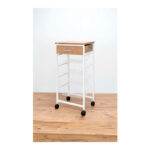 CARRO VERDULERO 4 CESTAS + CAJON MADERA