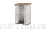 CASETA RESINA TUSCANY EVO 100 1P BEIGE/TAUPE - 201X122,5X82,5 CM - Imagen 2