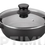 CAZUELA BAJA ALUMINIO FUNDIDO CON TAPA