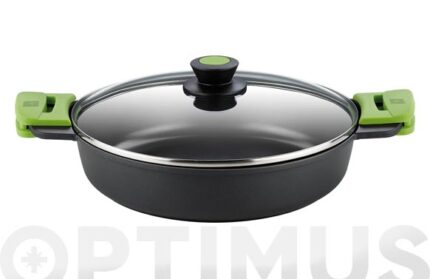 CAZUELA BAJA ALUMINIO FUNDIDO CON TAPA PRIOR