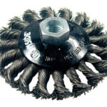 CEPILLO CIRCULAR CONICO PUA TRENZADA ACERO M14 - Ø 100 X 13/0.50