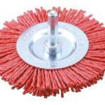 CEPILLO DISCO NILON ABRASLON ROJO ESPIGA 6 MM