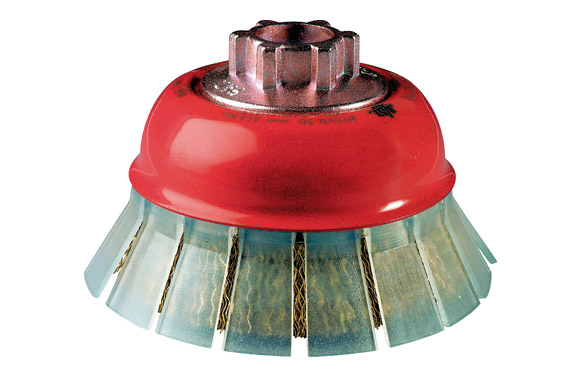 126_68e5321ee28d9 CEPILLO TAZA GUARDA PUA ONDULADA LATONADA M14 - Imagen 1