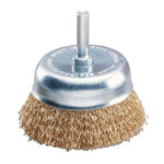 CEPILLO TAZA PUA ONDULADA LATONADA ESPIGA 1/4