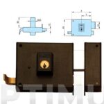 CERRADURA 125-100 ENTRADA 50MM CILINDRO Ø 25X50MM