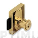 CERRADURA 23R/30MMSOBREPONER MUEBLE BOMBILLO 25MM - LATONADA