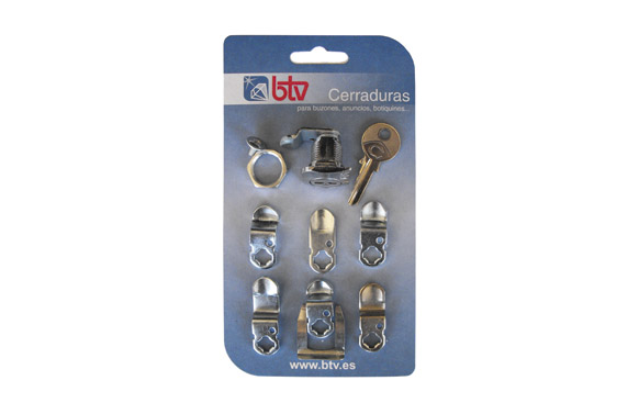 126_68e64623d73de CERRADURA PARA BUZON CARTERO LOGO - CROMO - Imagen 1